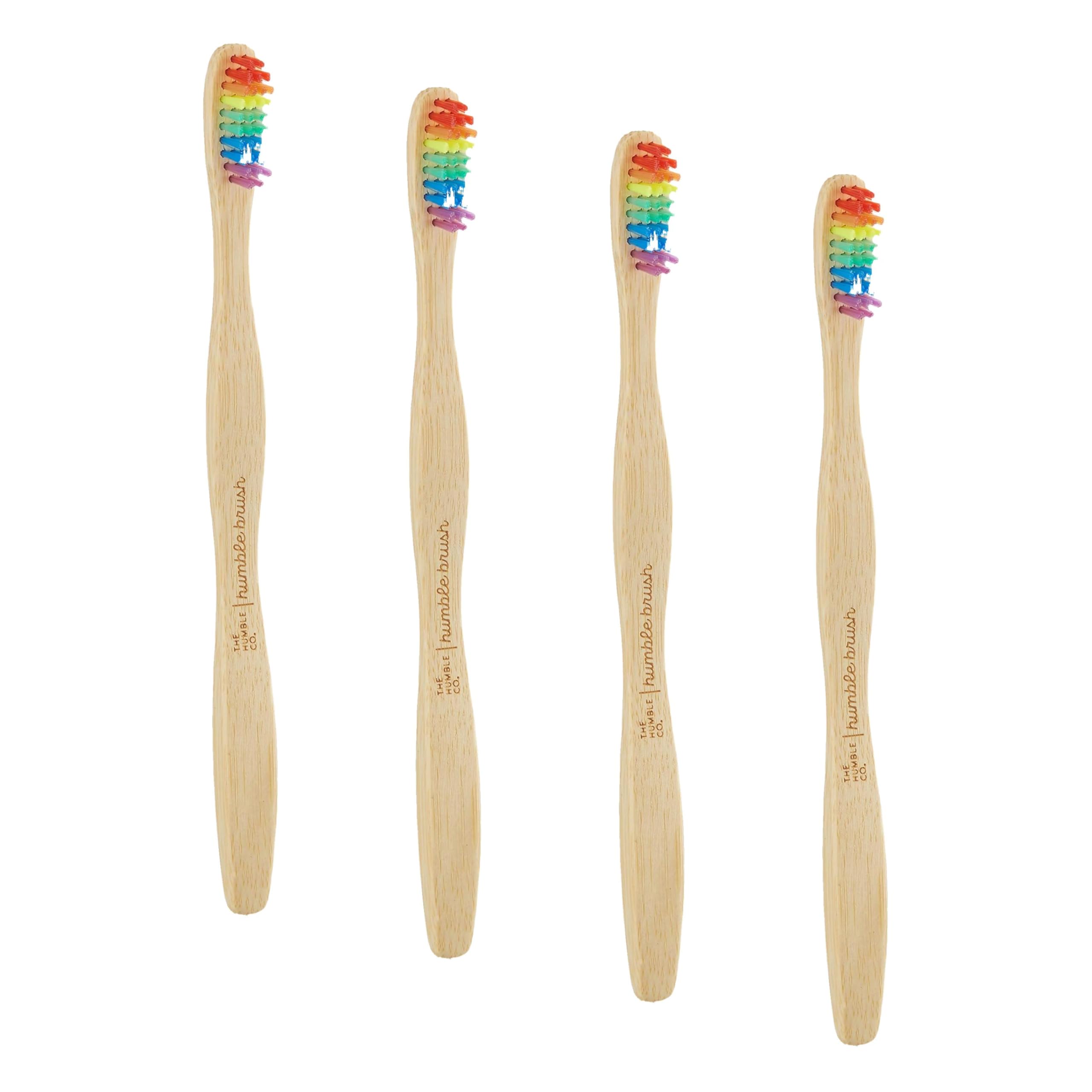 The Humble Co. Brush Orta Proud Edition Renkli Yetiştkin Diş Fırçası (4 paketi)