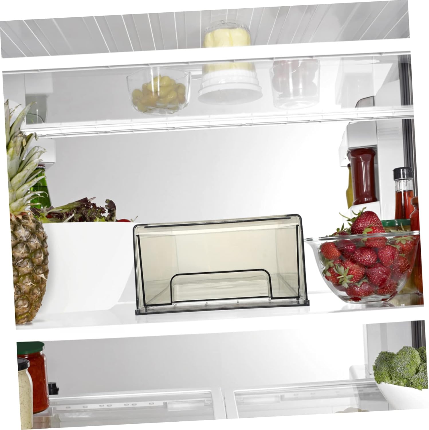 Refrigerator Organizers Fridge Storage Containers Freezer Storage Bins Home Fridge Box Easy Use Sealing Box