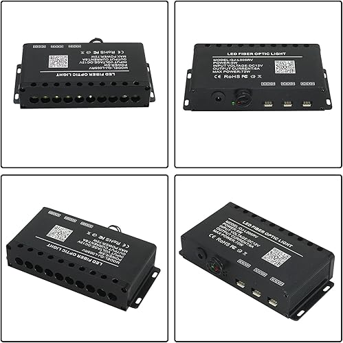 Miniatura 9 de Shooting Stars Kit de luces de fibra óptica con efecto meteorito, motor de luz LED de 10 agujeros con control remoto Bluetooth+RF cables de fibra