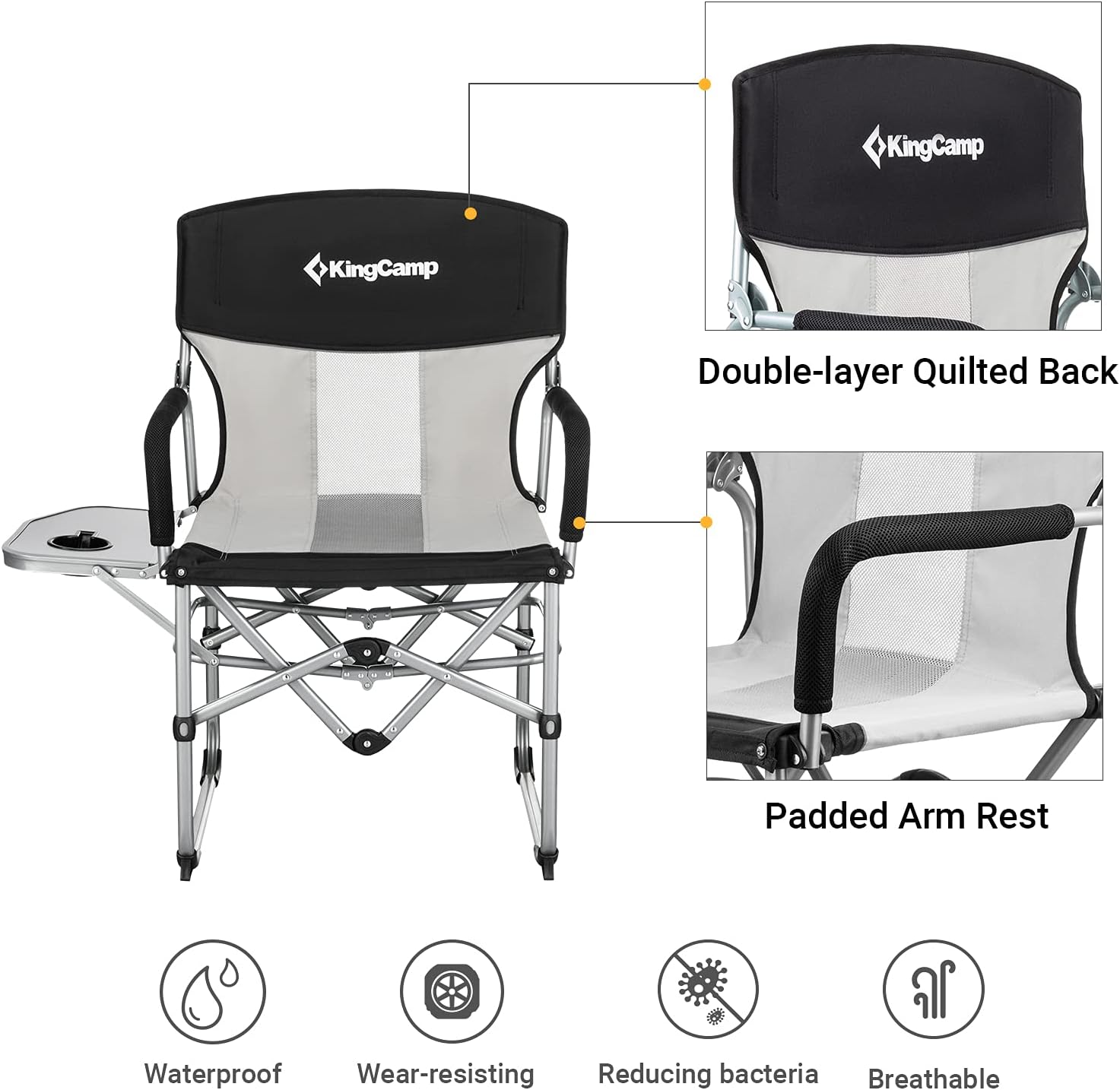 Buy KingCamp Camping Chairs for Adults Folding Chairs Camping Directors