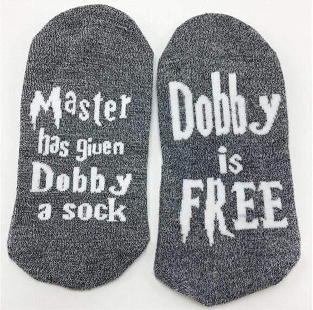 Dobby Socks Funny Christmas Gift Adult Cotton Crew Socks Novelty Cute Christmas Stocking Stuffers