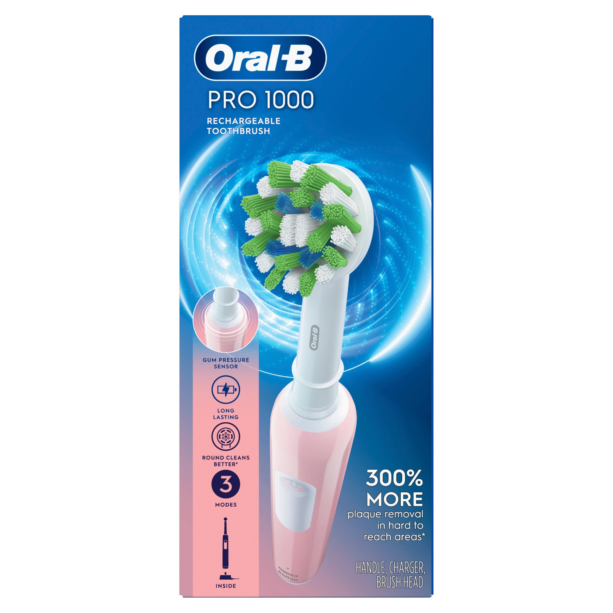 Oral-B Pro 1000 Electric Toothbrush - Pink -10