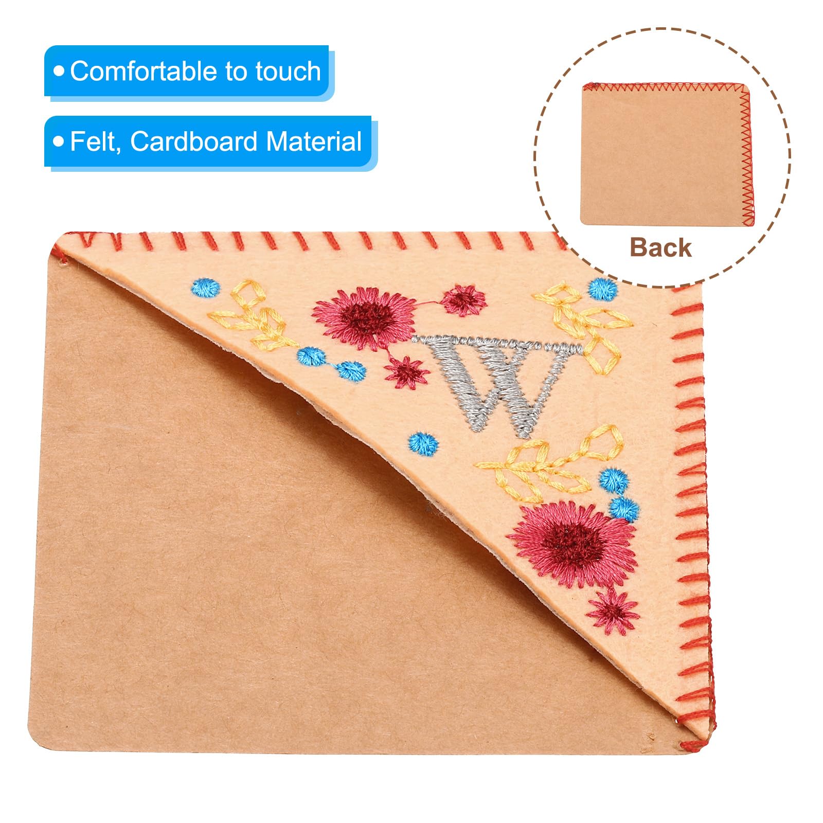 PATIKIL Personalized Embroidered Corner Bookmark - Image 3