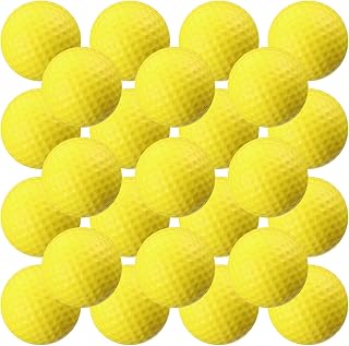 Junkin 24 Pcs Foam Golf Practice Balls Realistic Feel and Flight Training Sport Balls Elastic Soft Foam Golf Balls for Indoor or Outdoor Backyard Training