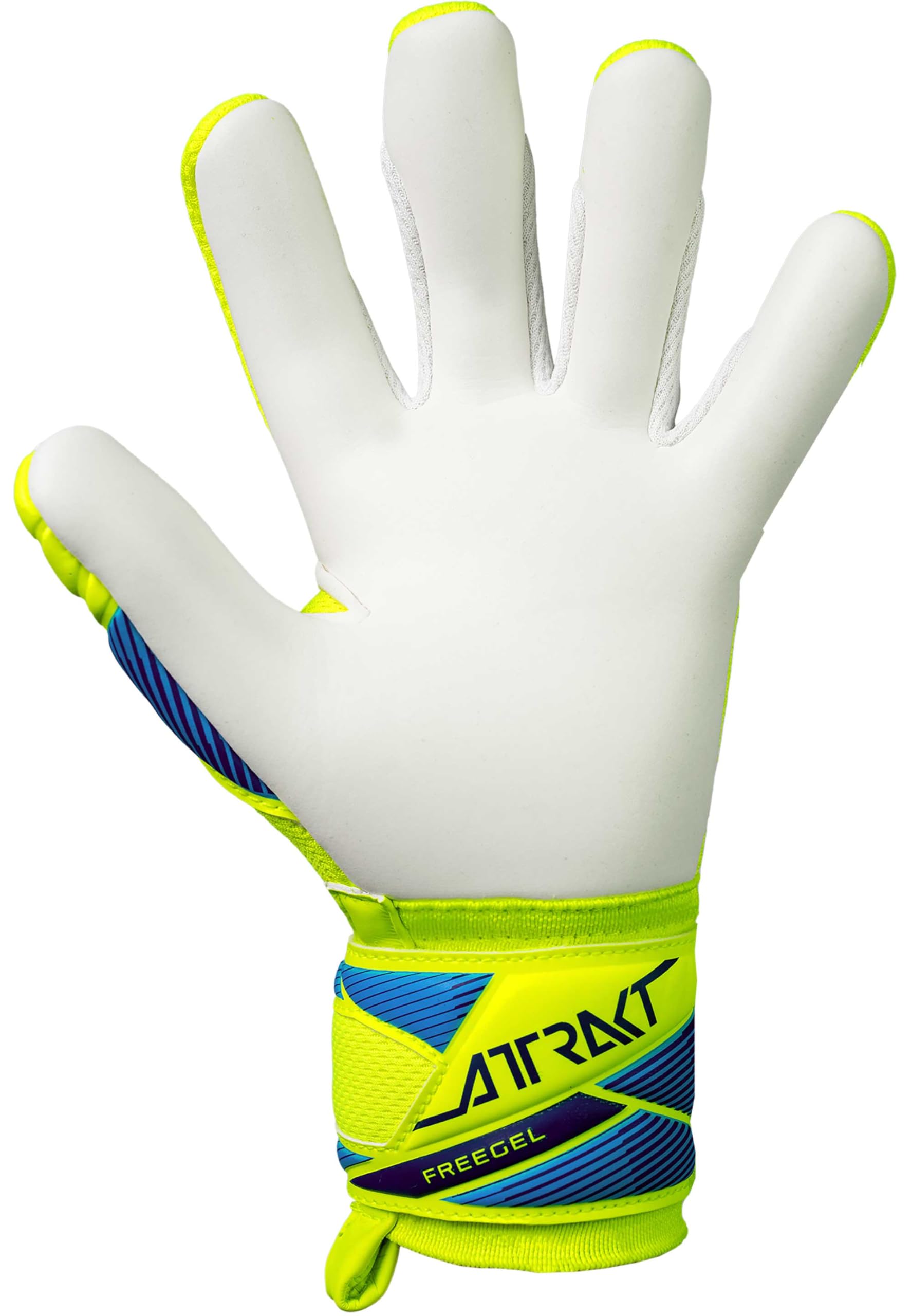 Reusch Gants de Gardien de But pour Enfants et Adolescents |Respirants | pour l'entraînement et Les matchs | Gazon Naturel et synthétique | Tailles 4 à 8 | Attrakt Freegel Advance Junior