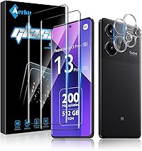 Aerku Verre Trempé pour Xiaomi Redmi Note 13 Pro Plus/Note 13 Pro+ 5G avec Caméra Arrière Protecteur [2+2 Pcs], Dureté 9H Film Vitre Protection, 3D Couverture Complète Protection écran