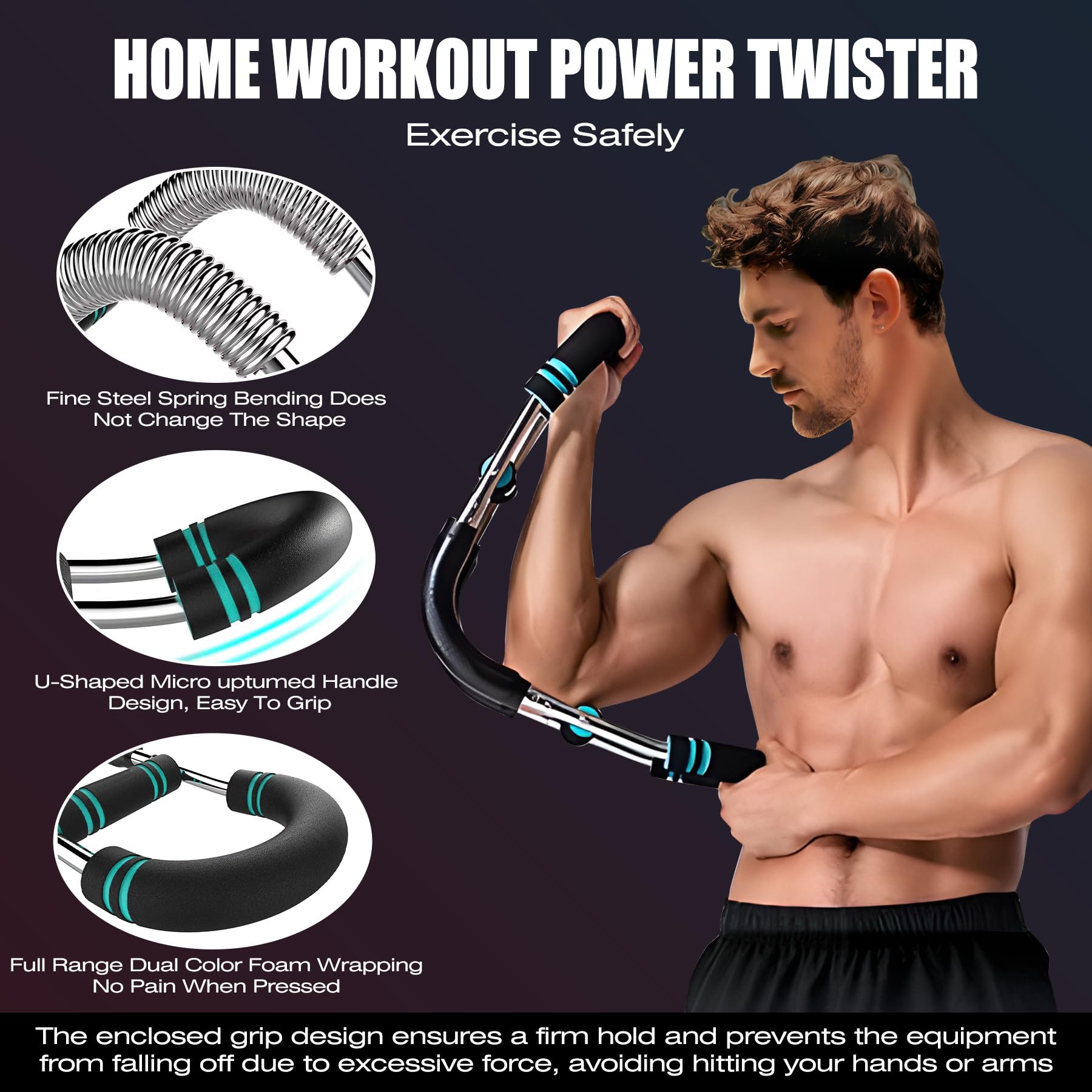 Twister Armtrainer, verstelbaar borsttrainingsapparaat & Muscle Fit