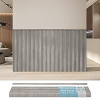 Vista 9 de Art3d Paneles de revestimiento de madera, tablero de pared de poliestireno con cuentas para decoración de pared interior, 79.3 pulgadas de ancho x