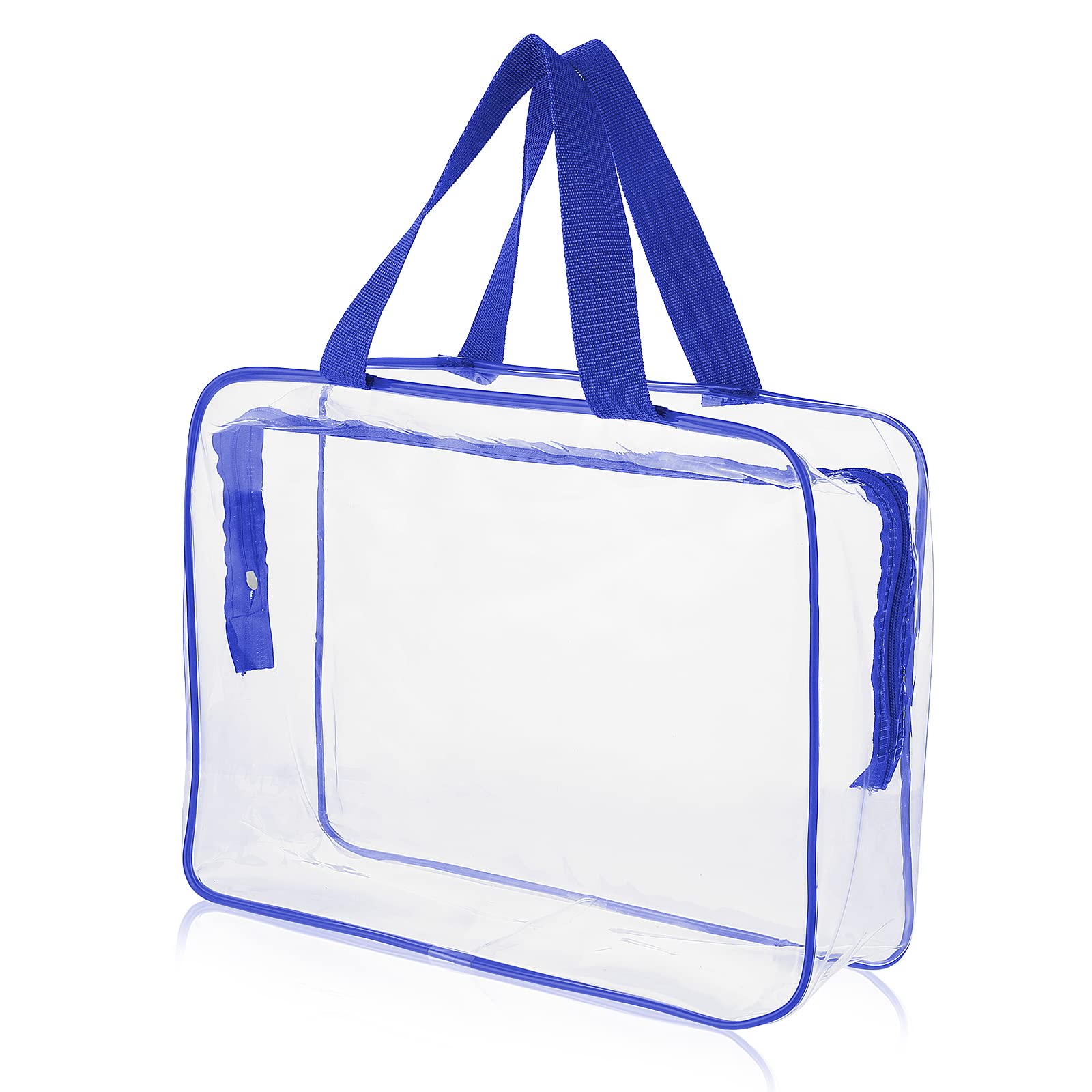 2x Transparente Make-up-Taschen Mit Reißverschluss – Wasserdichte PVC Kulturbeutel Für Reise & Badezimmer | 21x15x9 Cm