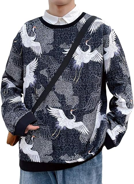 Amazon Baluote メンズ トレーナー カジュアル オシャレ スウェット パーカー 鶴柄 プルオーバーパーカー 男女兼用 黒 トップス 綿 快適 柔らかい ストリート系 ハンサム カッコイイ トレーナー パーカー 通販 Amazon Baluote メンズ トレーナー カジュアル オシャレ スウェット パーカー 鶴柄 プルオーバーパーカー 男女兼用 黒 トップス 綿 快適 柔らかい ストリート系 ハンサム カッコイイ トレーナー パーカー 通販