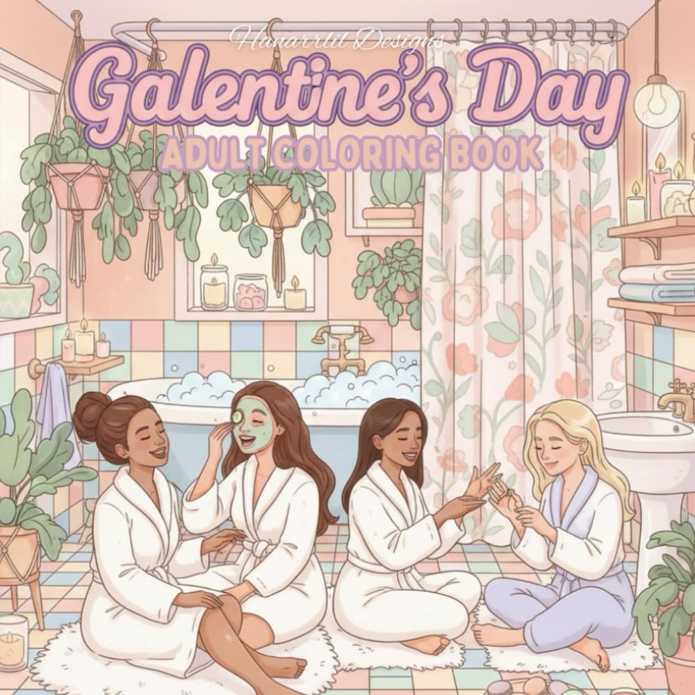 Galentine’s Day Coloring Book for Adults and Teens