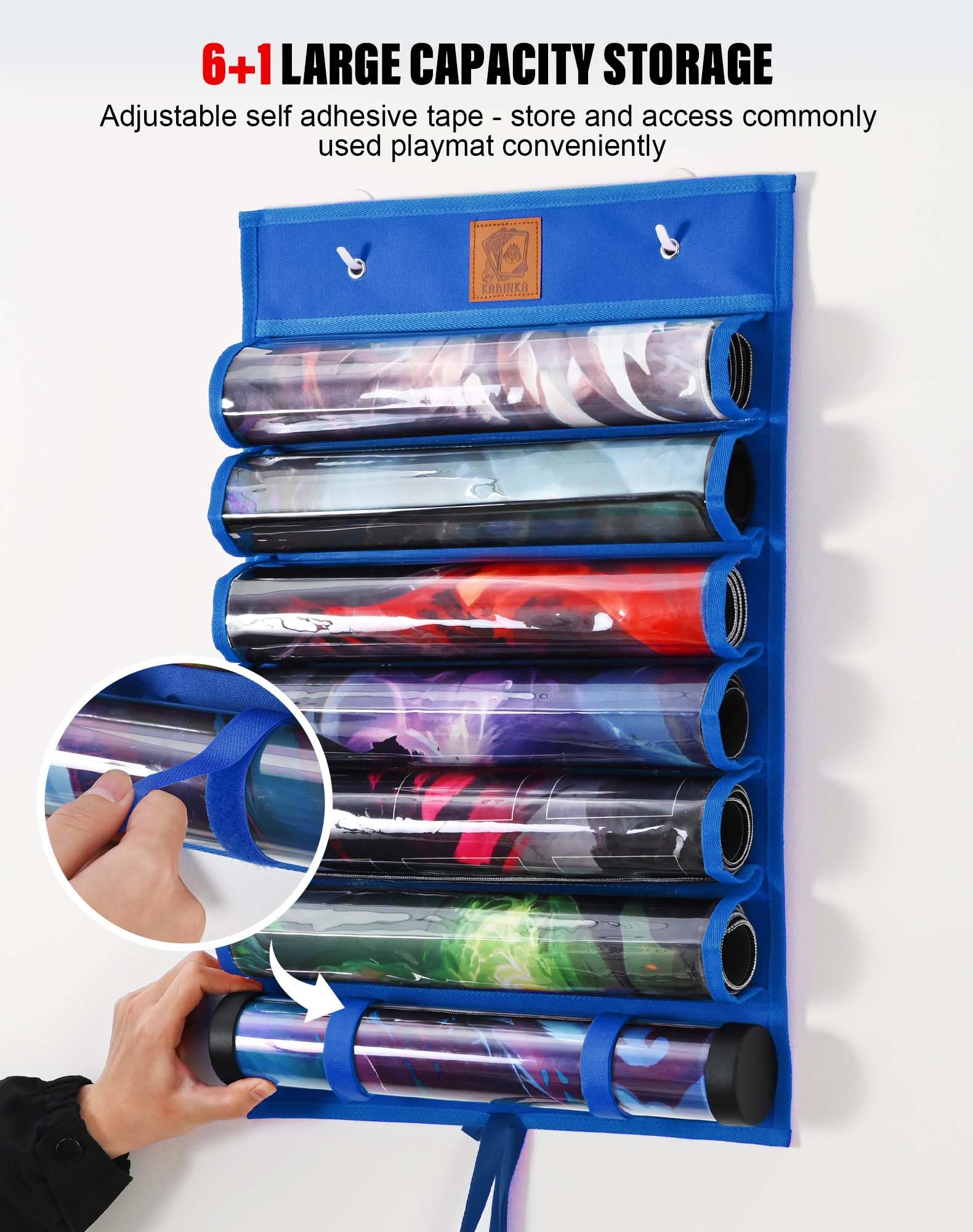 Sac De Rangement Pour Tapis De Jeu – 7 Ou 13 Poches Transparentes, S’accroche Au Mur Ou à La Porte, Fini Le Bazar !