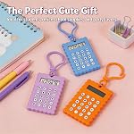 3PCS Cute Mini Calculator Keychain,Portable Calculator Keychain Small Calculator for Office,School(3PCS)