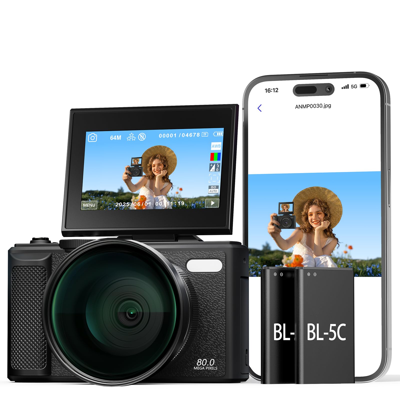 Krunia 5K Wi-Fi Digital Camera