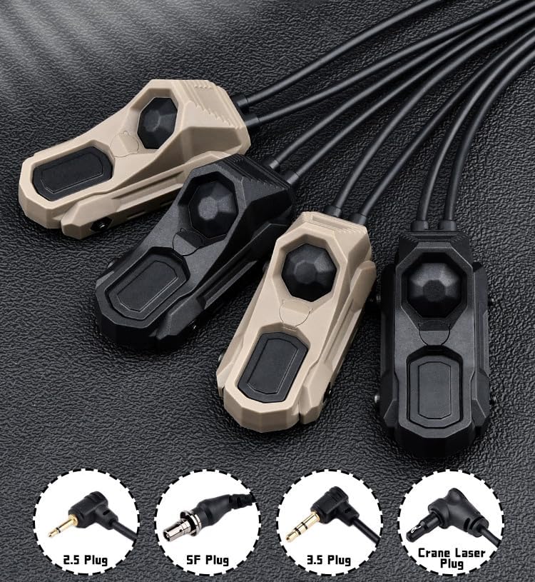 Amazon.com: HATSEN Tactical Modular Dual Wire Button Remote