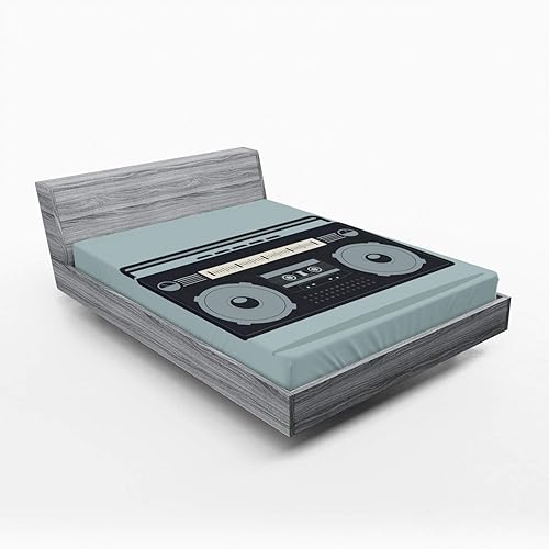 Ambesonne - Sábana bajera ajustable multicolor, en colores y tres tamaños