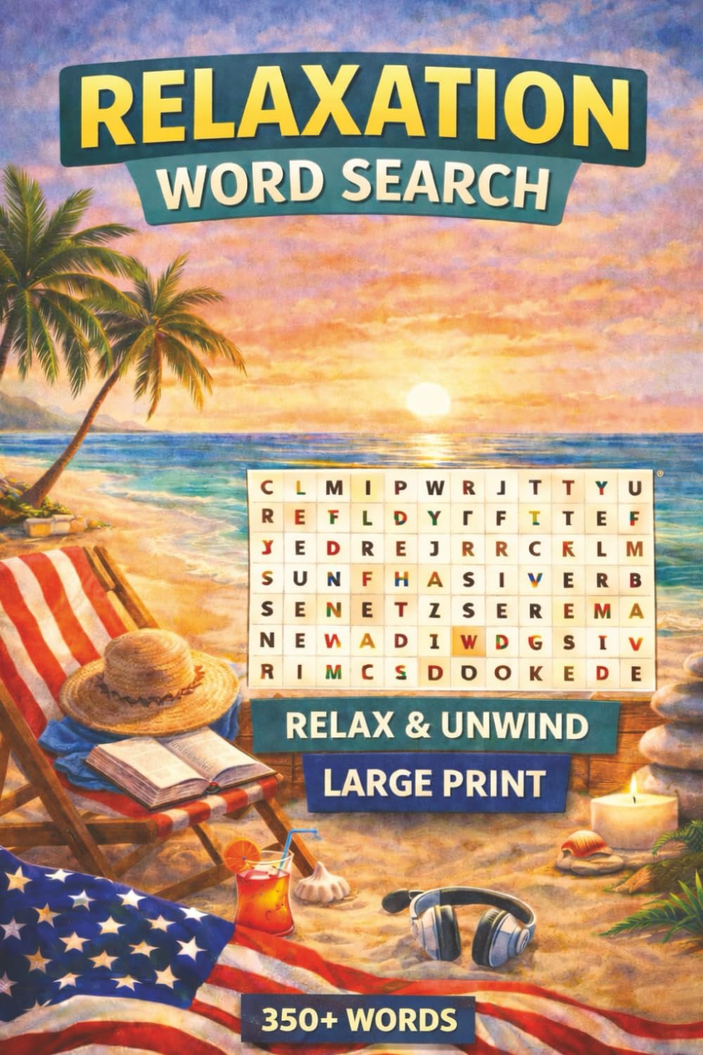 Relax Word Search: Word Search puzzle with all words and terms related to relaxation