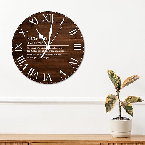 Miniatura 59 de ArogGeld Definición de recursos humanos, reloj de PVC, frases motivacionales, sin marco, números romanos, significado de 12 pulgadas, silencioso