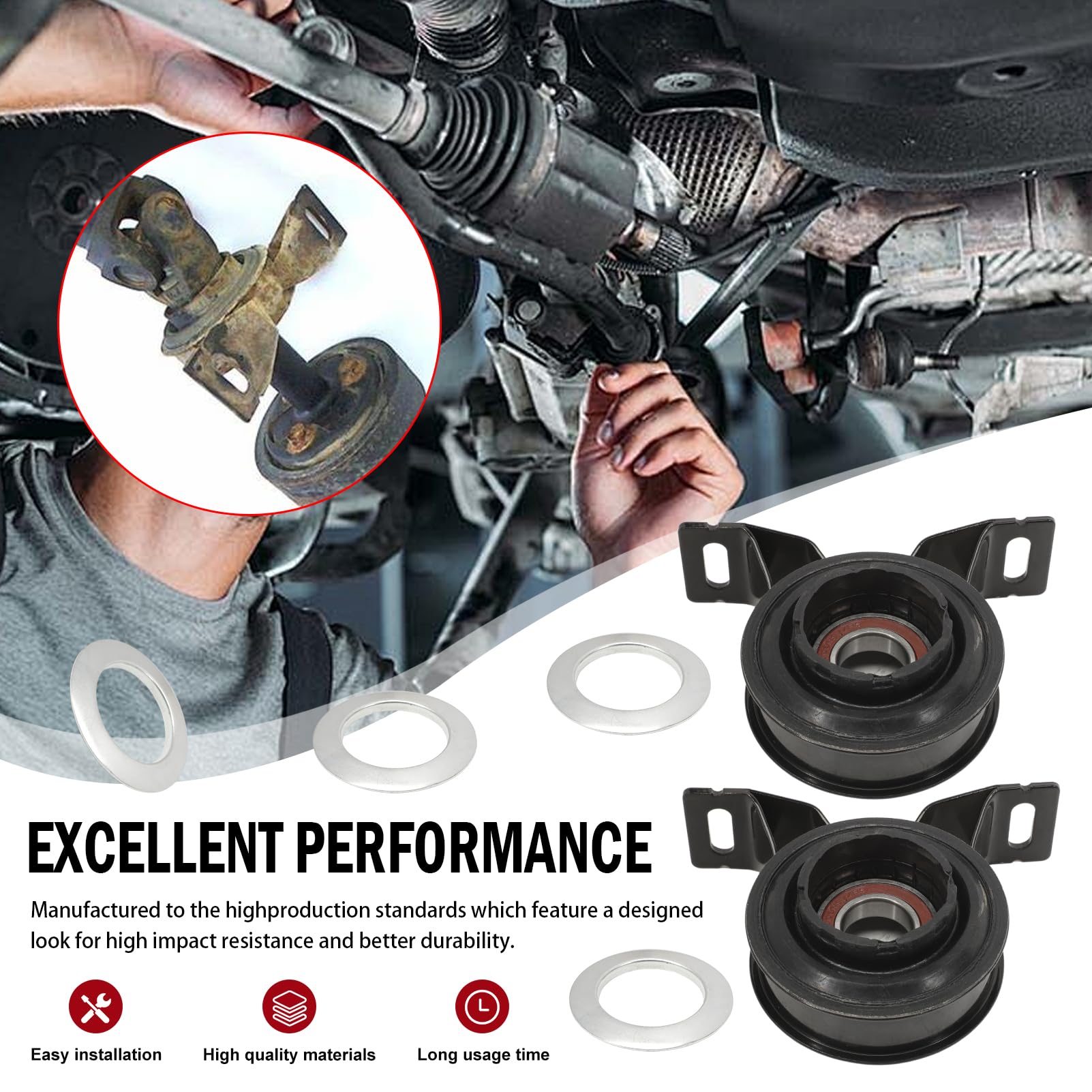Soporte de eje de transmisión central para Freelander I (L314) 98-06, FREELANDER SOFT TOP I (L314) 98-06 TOQ000010 TOQ000040