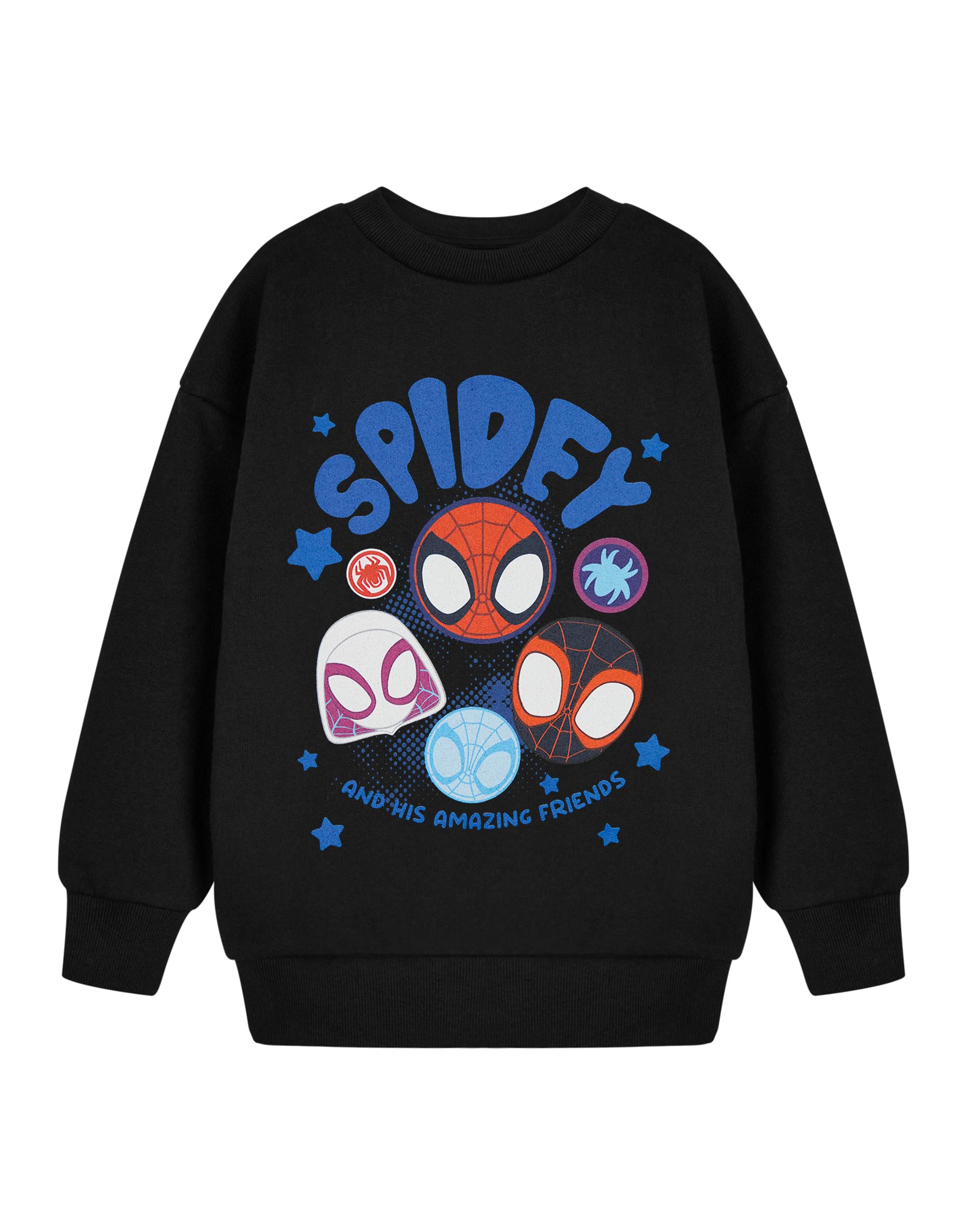 Vanilla Underground Boys Black Spiderman Spidey & His Amazing Friends Sweatshirt - 7-8 Years