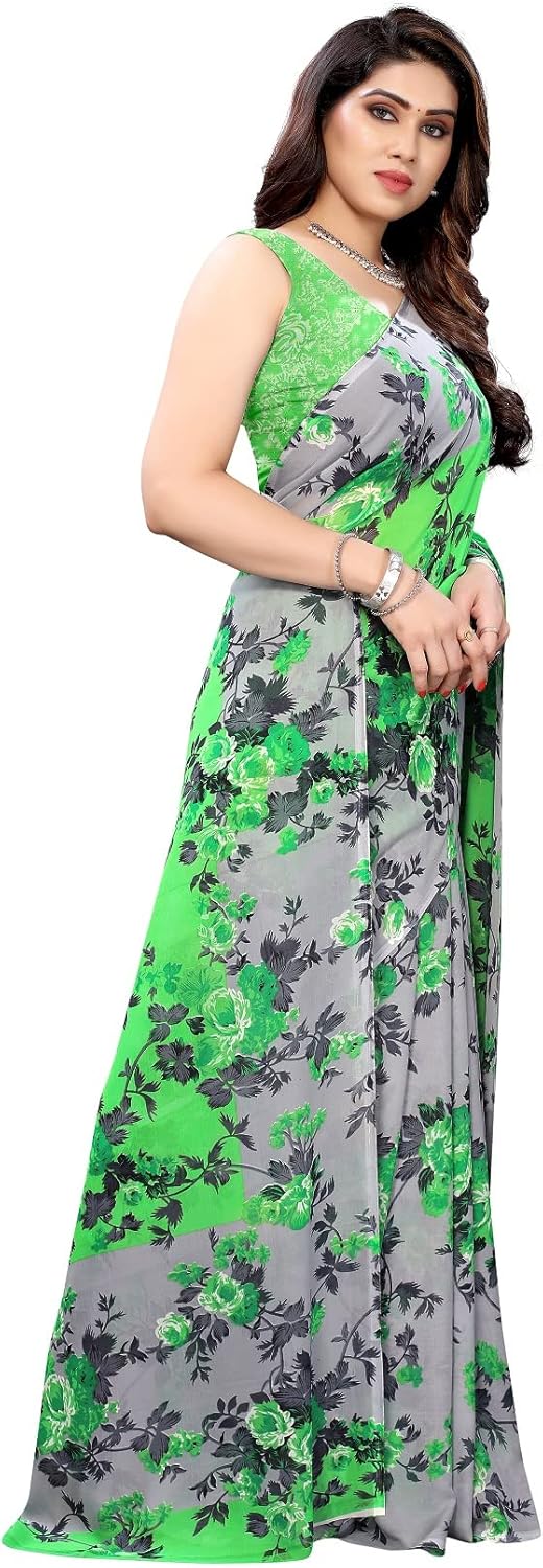 晶様、サリー Amazon.co.jp: [IMTRA FASHION] インドのプリント女性サリー ジョー