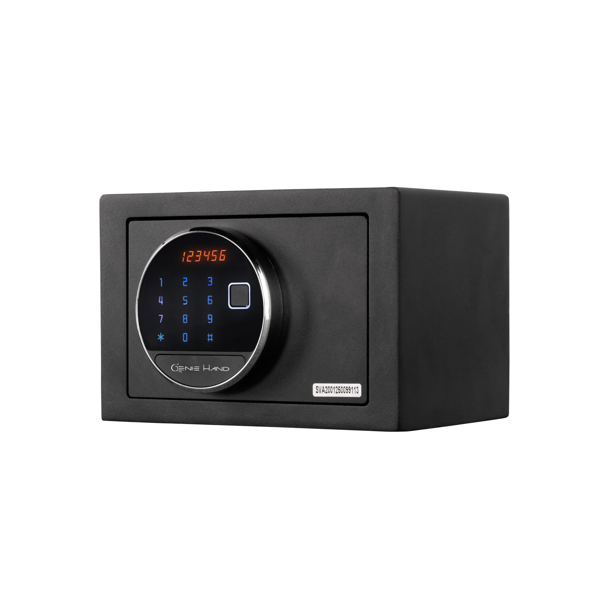 Genie Hand | Coffre-fort à temps motorisé avec compte à rebours - Lecteur d'empreintes digitales - Alimentation d'urgence avec USB avant - Serrure B-Class - Système Anti Bounce