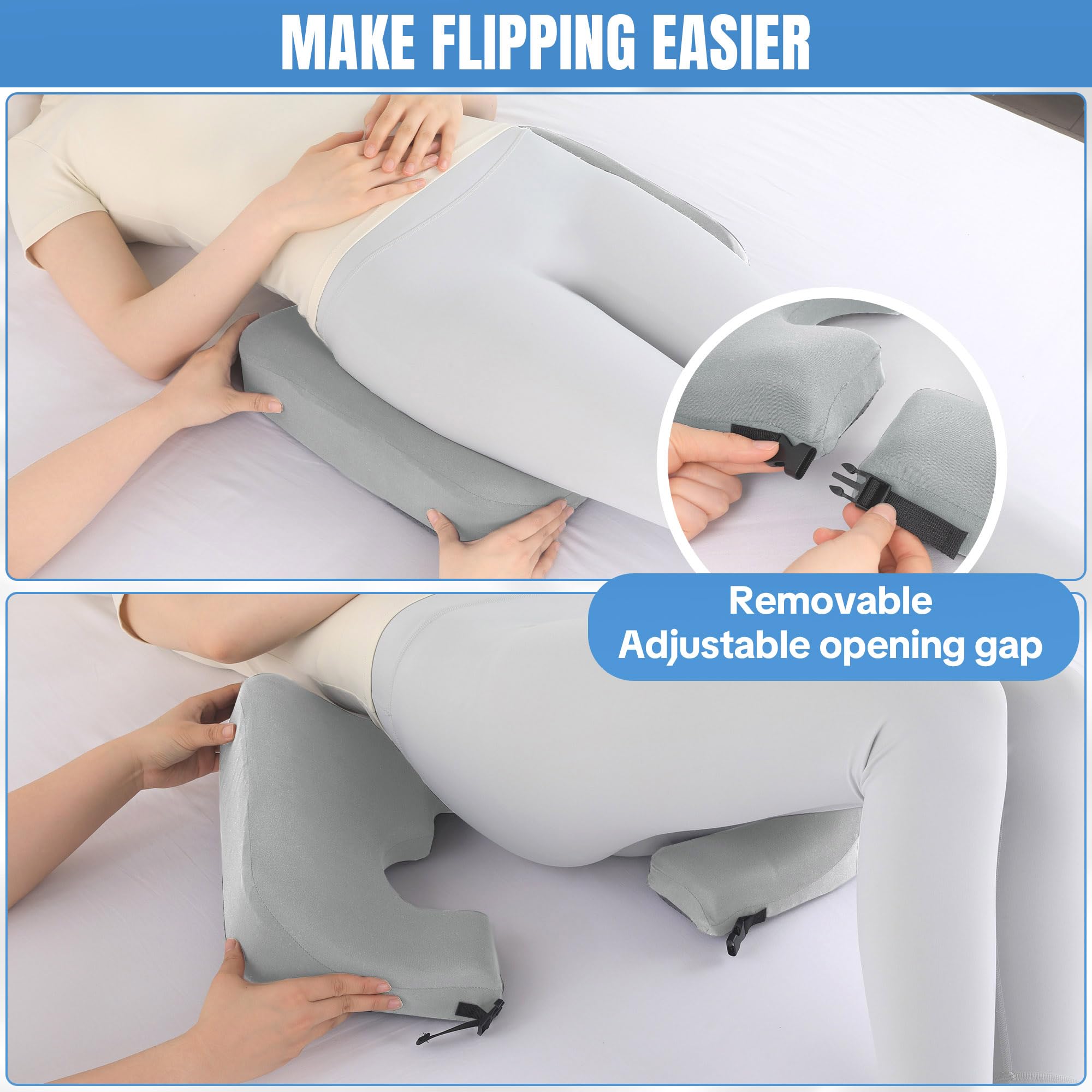 HOMBYS Cojines de Espuma viscoelástica para aliviar el Dolor de Cama para el Trasero, Almohada de Alivio de presión para Dormir y Sentarse, cojín para úlceras de Cama en Las Nalgas, Almohada de coxis