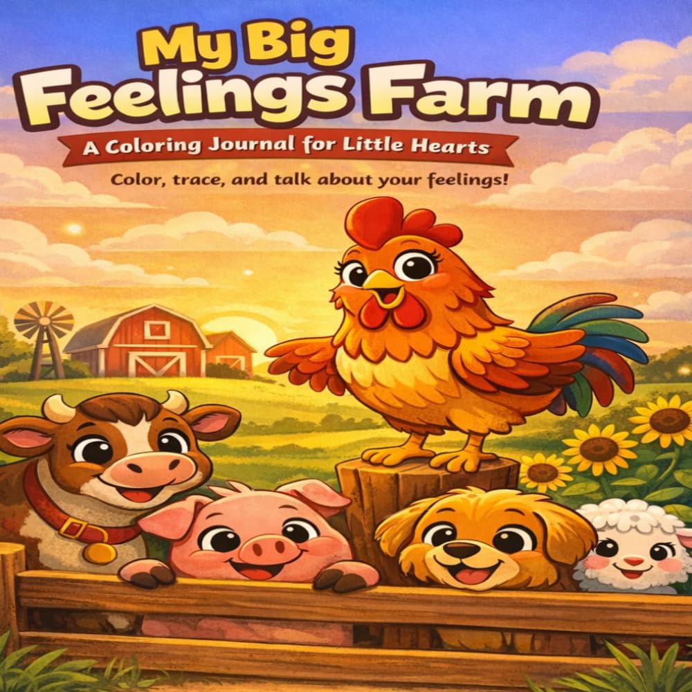 My Big Feelings Farm: A Coloring Journal for Little Hearts
