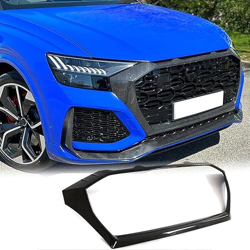 MCARCAR KIT Rejilla frontal de fibra de carbono real para Audi RSQ8 RS Q8 2020-2023 Auto Bumper Kidney Grill Cover Body Kit Factory Outlet