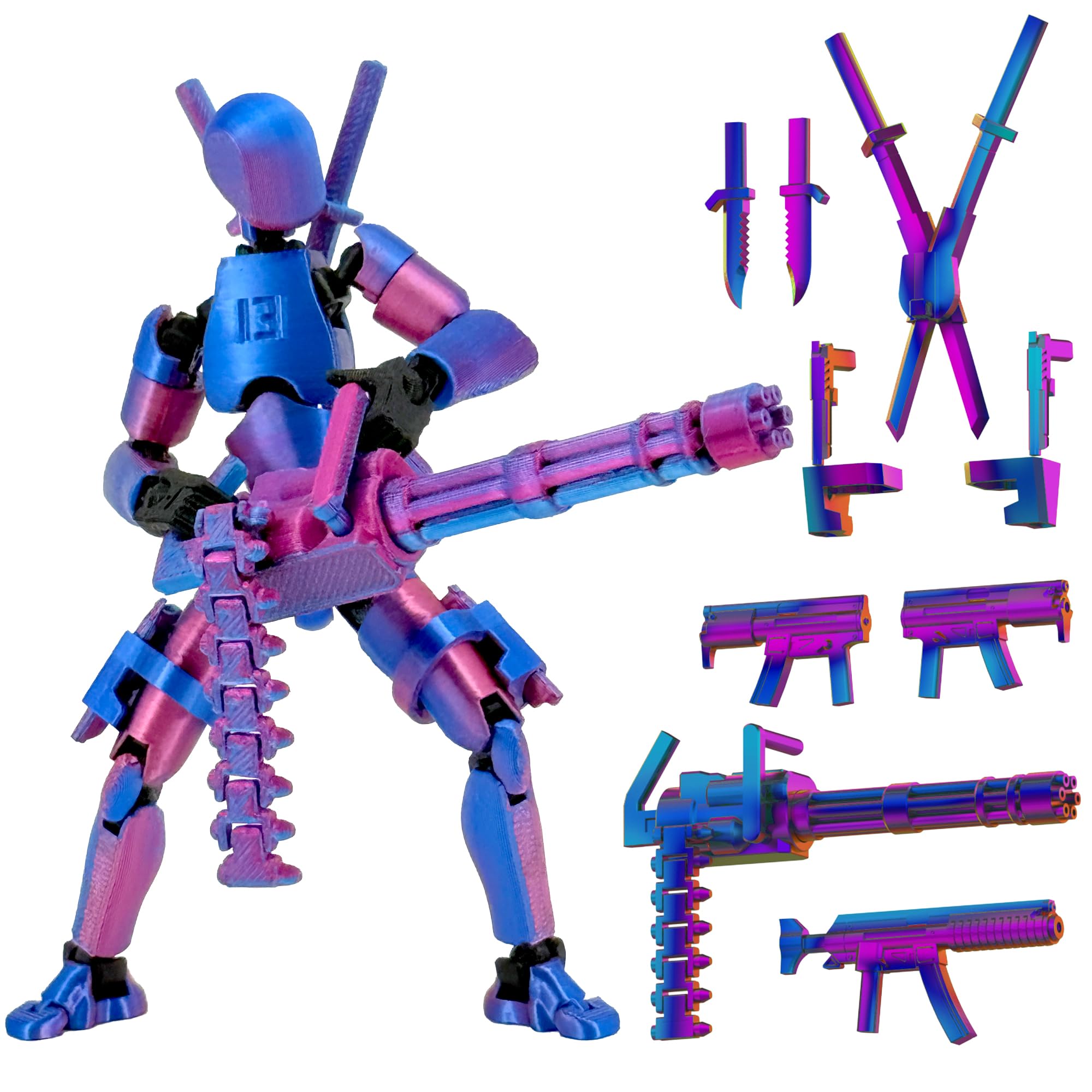 Amazon.com: Gatling Gun Titan 13 Action Figure Set【Assembled