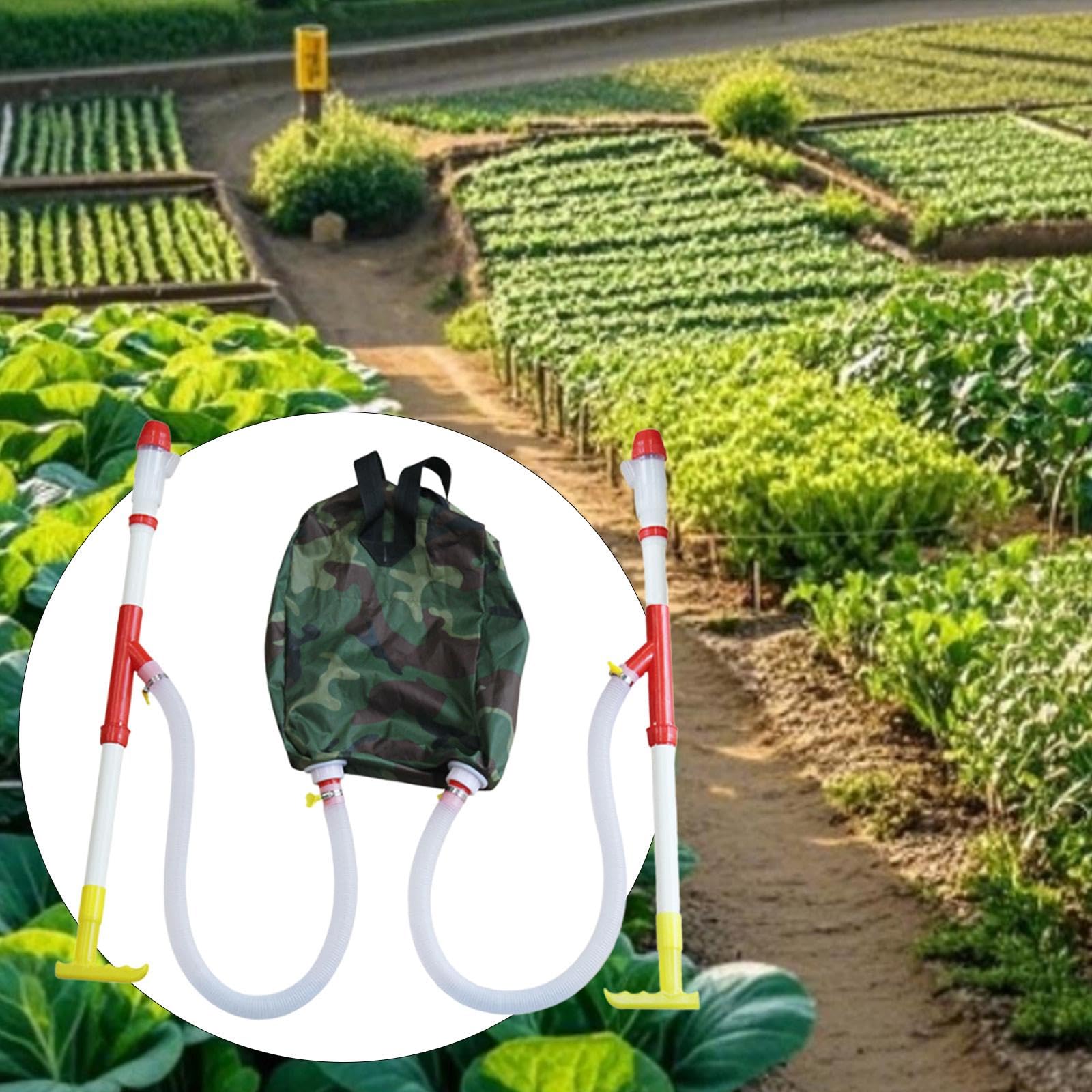 Gralara Spandiconcime Granulare Strumento di Fertilizzazione Risparmio di Tempo Versatile Applicazione del Letame per Esterni Manuale per Giardinaggio Fattori, Tubo Doppio in PVC