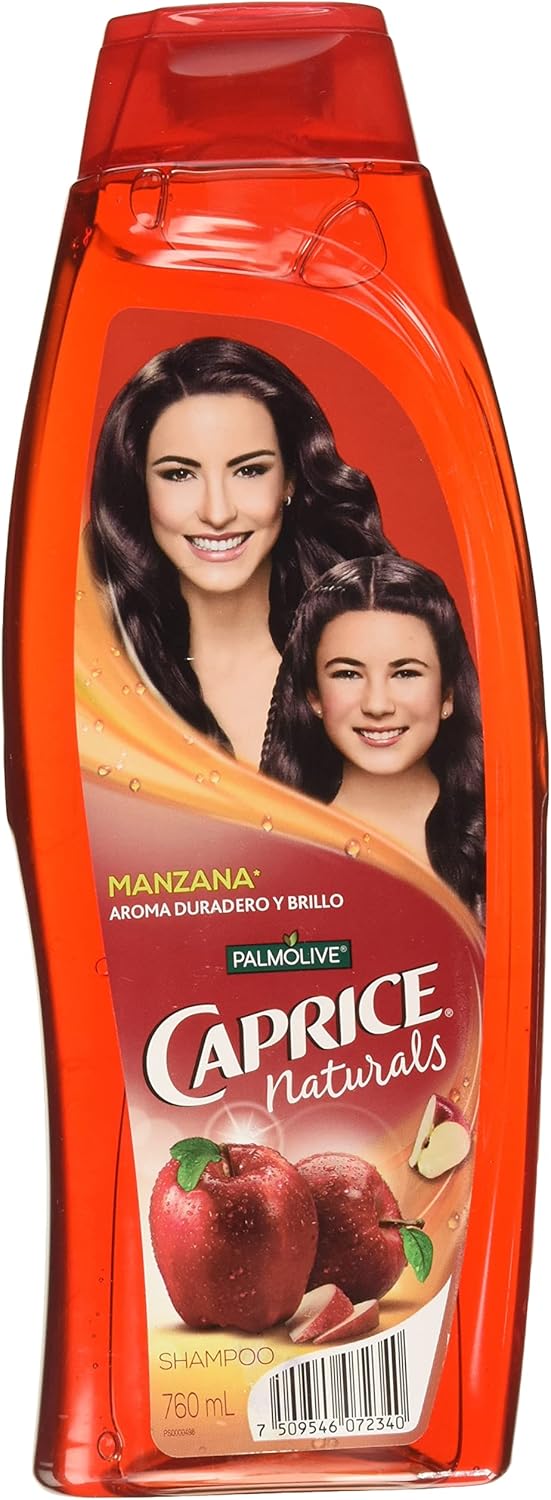 Caprice Naturals Shampoo Manzana, Aroma Duradero Y Brillo, color, 760
