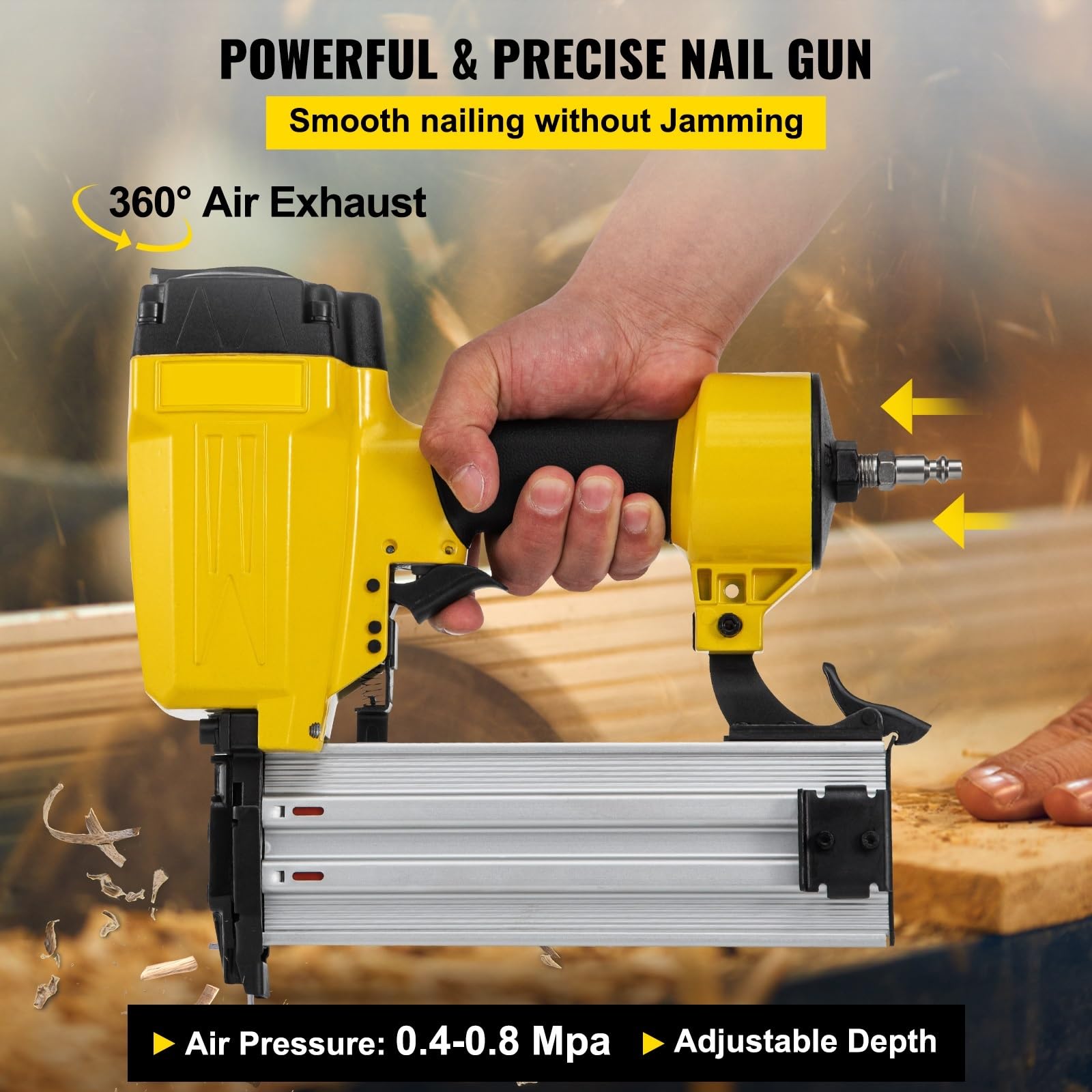 Pistola sparachiodi ST64 Pneumatica Calcestruzzo T Chiodatrice Inquadratura Chiodatrice Decorazione Della Casa FAI DA TE 14-Gauge Sparachiodi Telaio In Acciaio Lavorazione Del Legno Cucitrice Ad Aria