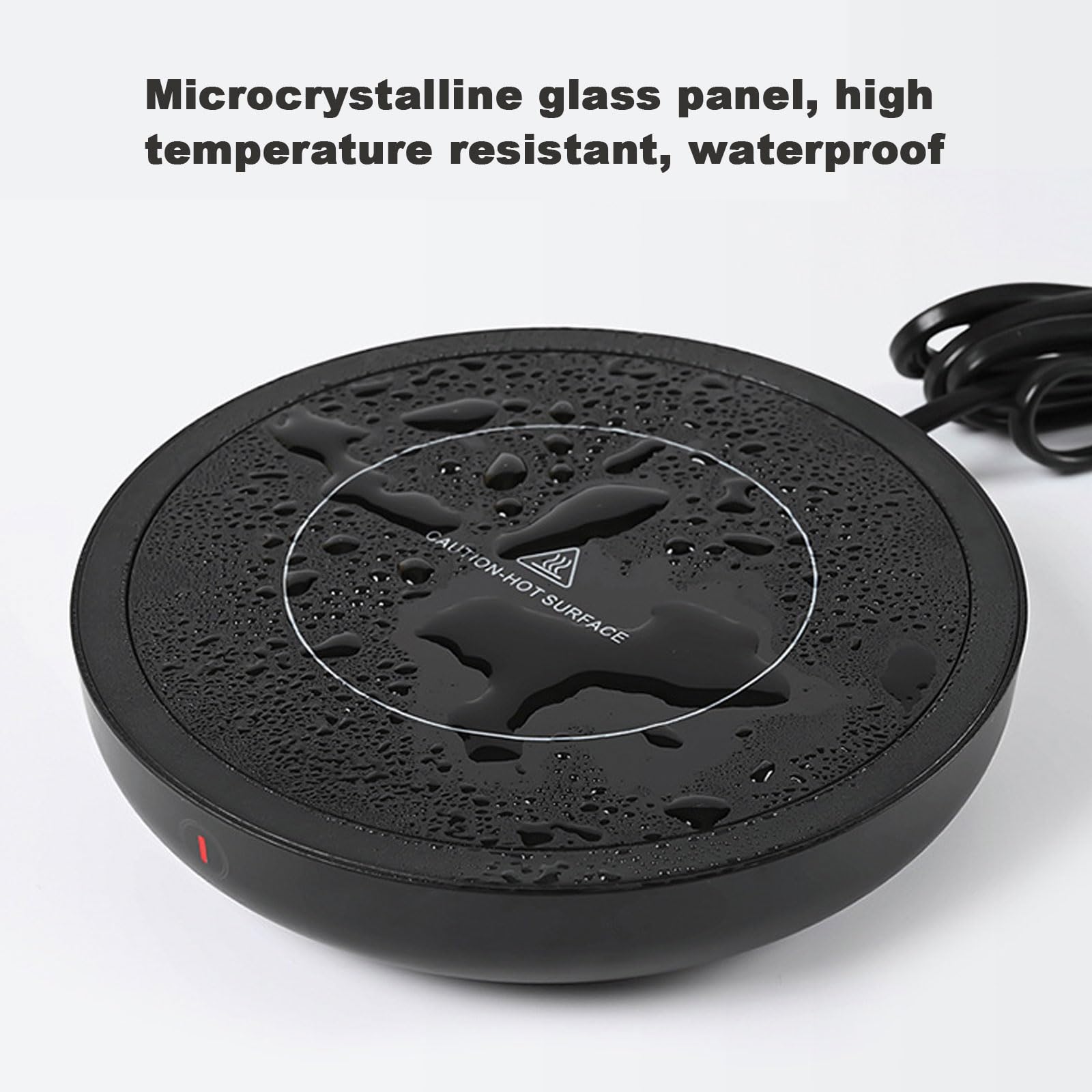 Calentador de tazas de café, calentador de tazas para computadora con apagado automático, calentador de bebidas eléctrico con ajuste de 3 temperaturas y 4 horas de apagado automático, calentador de