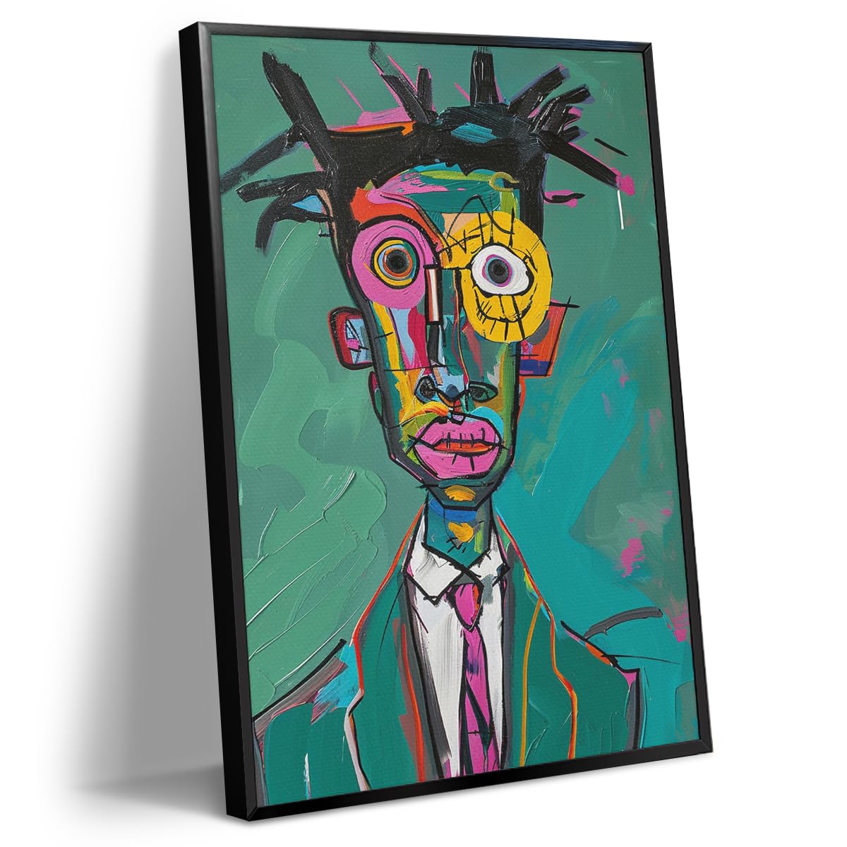 Photo 1 of Generic African American Pop Art Canvas Wall Art - 12x16in Framed