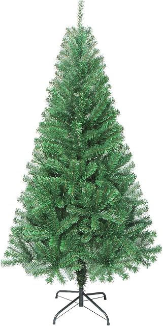 LOKIPA Artificial Christmas Tree , 4 feet Xmas Pine Tree with 320 Tips and Christmas Tree Metal Stand