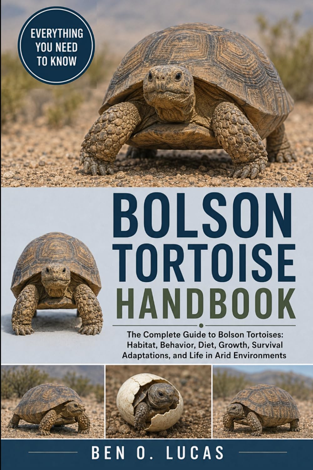 BOLSON TORTOISE HANDBOOK: The Complete Guide to Bolson Tortoises: Habitat, Behavior, Diet, Growth, Survival Adaptations, and Life in Arid Environments