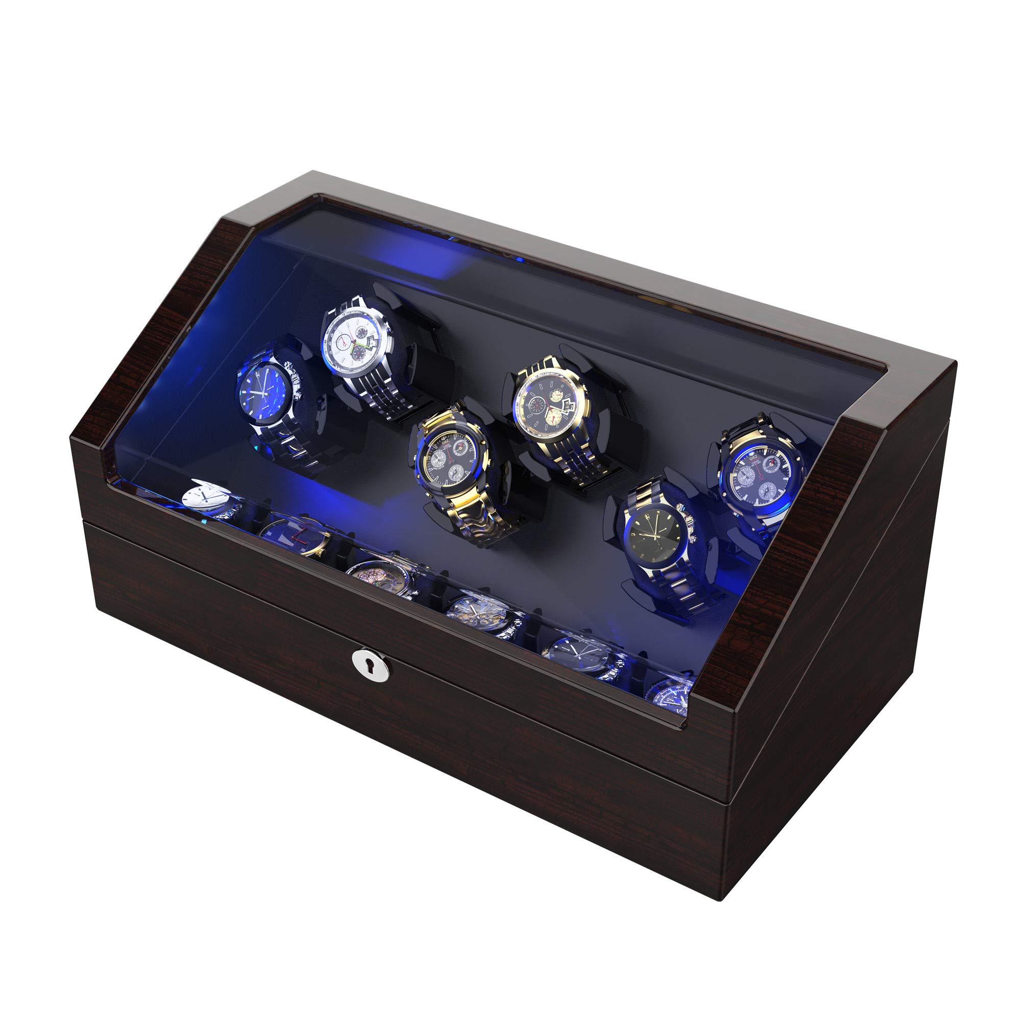 Amazon.co.jp: ワインディングマシーン 6本巻き+6本収納 腕時計自動