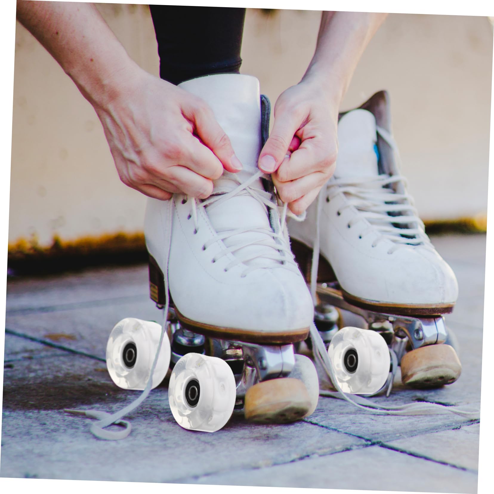 Ruedas Luminosas para Patines Pu, Juego de 1 Set para Patines