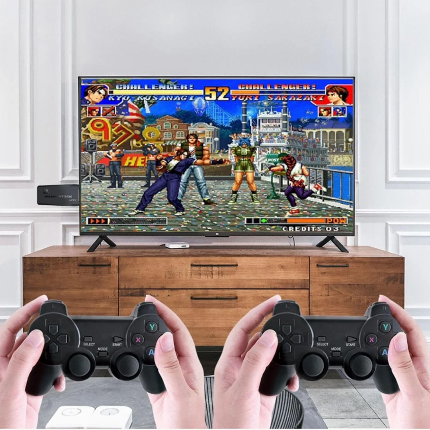 2025 Wireless Video Games for Tv Gaming Plug & Play Video Game 4K HD Game Stick, Wireless TV Game with Games Built-in 20,000+ Games & 64Gb, 9 Emulators TV Gaming Console for Kids 5 Years to 17 Years 4