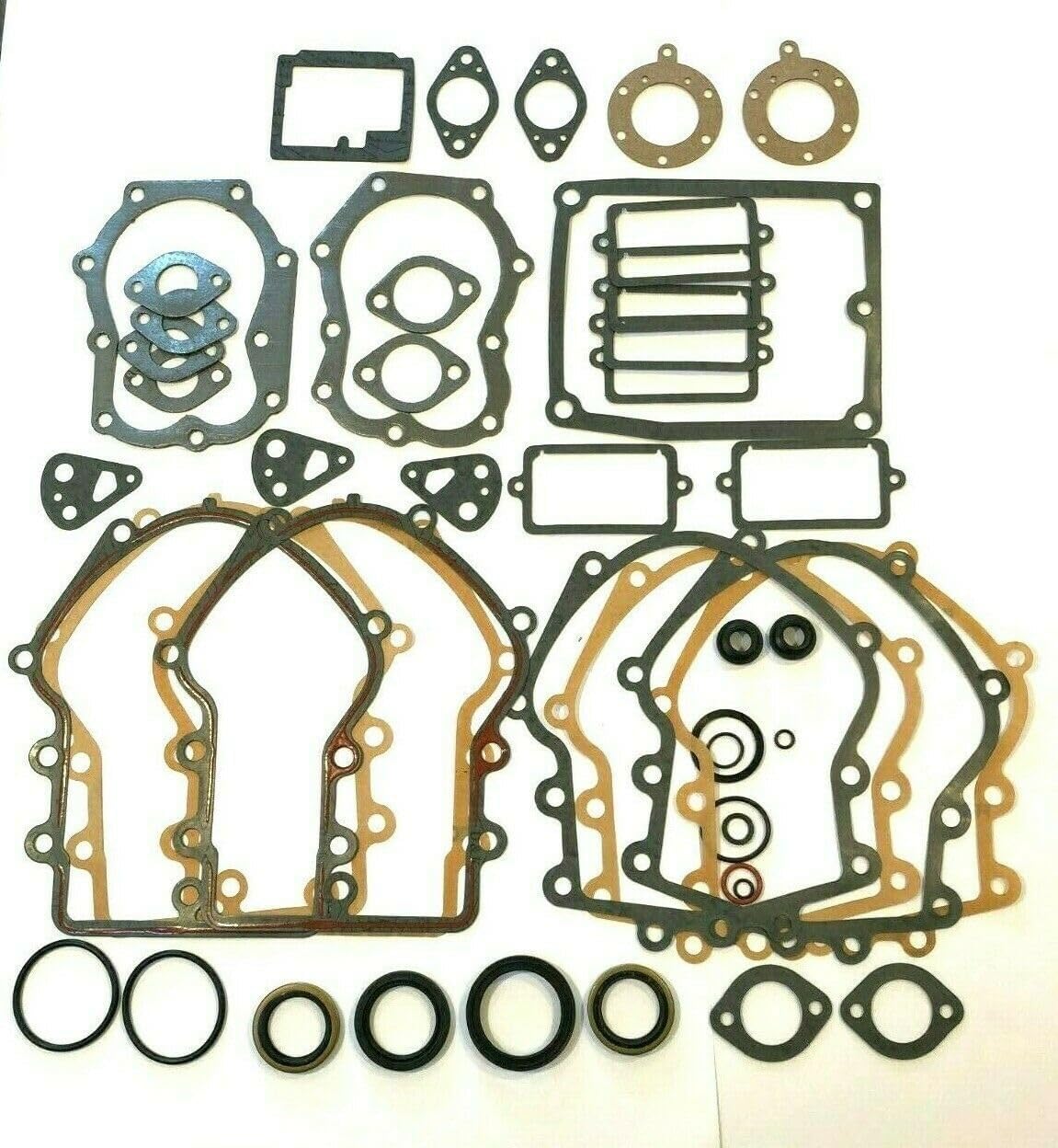 Twin Engine Gasket Set with Seals Compatible with Briggs & Stratton 495868, 491856, 394501, 39327