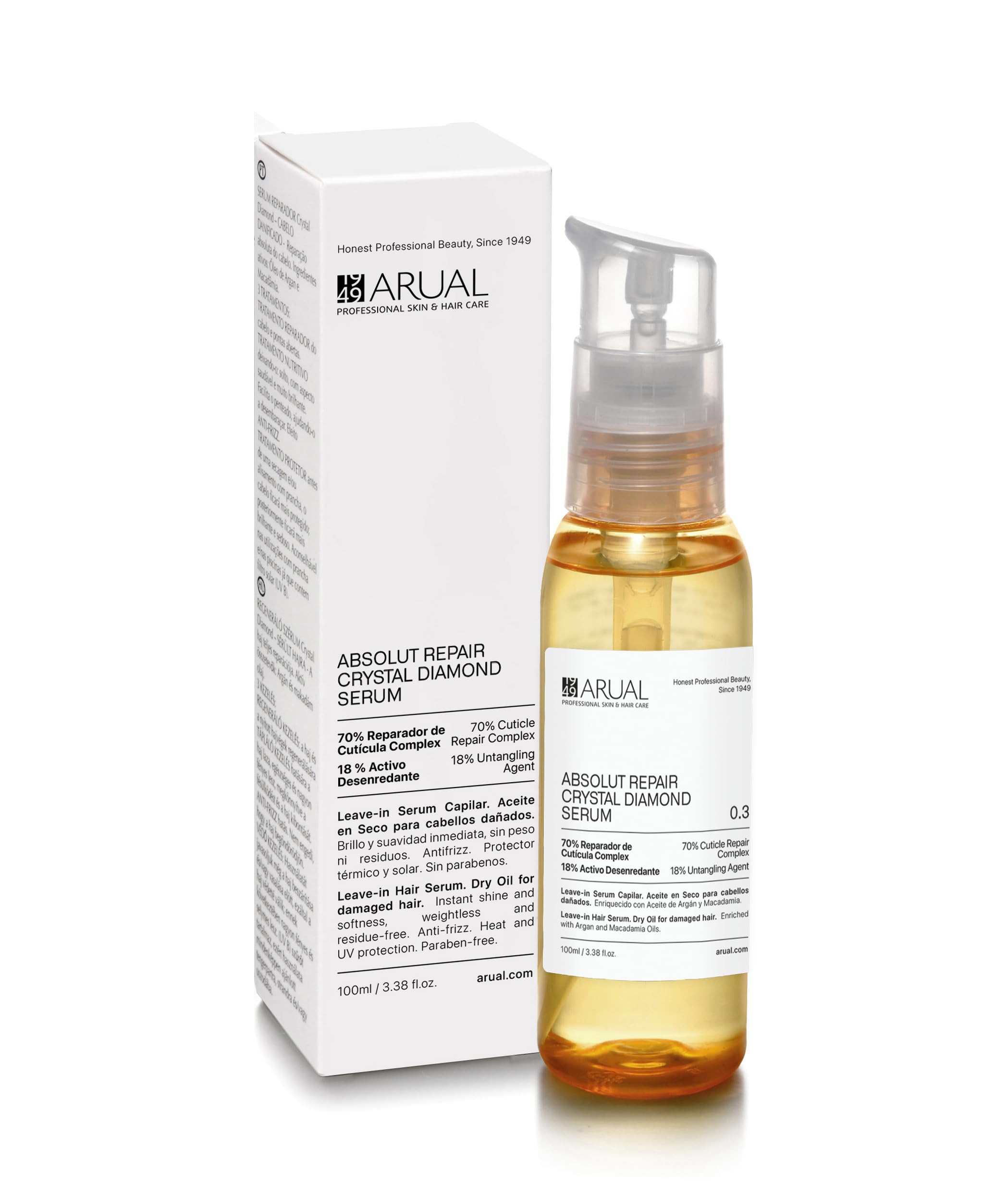 ARUAL SERUM CRYSTAL DIAMOND HAIR REPARE 100ML
