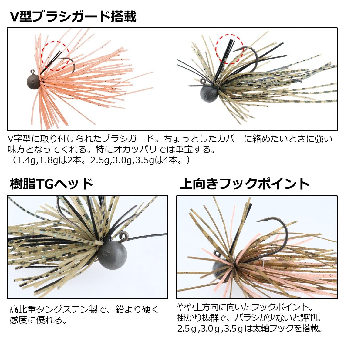 Amazon.co.jp: ダイワ(DAIWA) バス スモールラバージグSS 1.4g