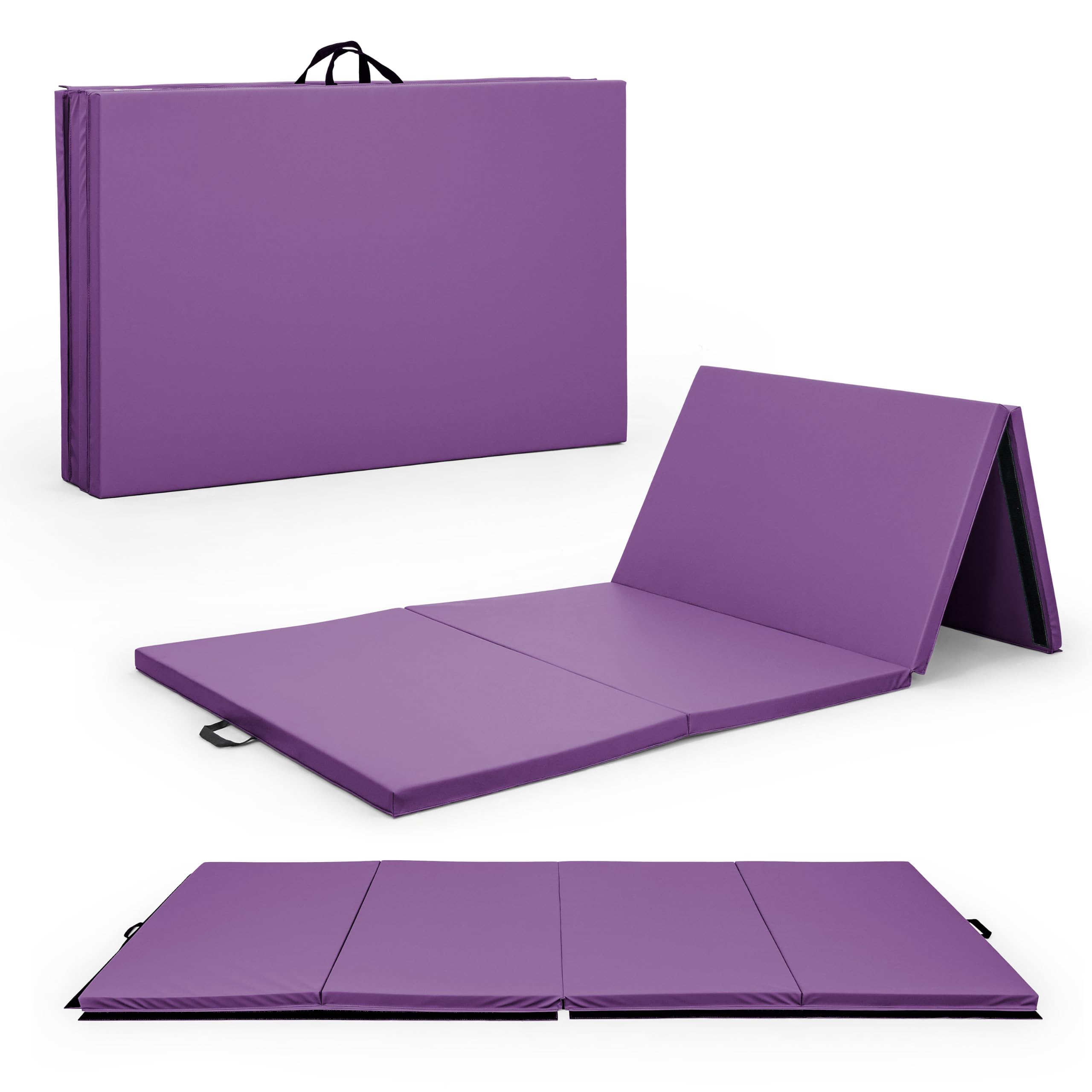 CAP Barbell All Purpose Folding Anti Tear Exercise Training Aerobic Fitness Gym &amp; Gymnastics Balance Mat | 10' x 4' Multiple Colors and Thickness Options