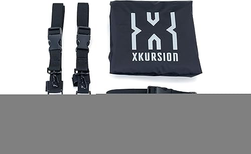 Miniatura 6 de Kuryakyn 5221 XKursion XS Steward - Maleta de viaje para motocicleta, resistente a la intemperie, con correas de barra Sissy, color negro