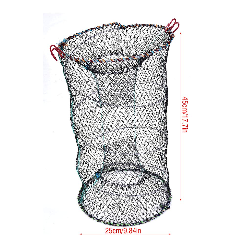 Nasse A Poisson Khannika Piège à Poisson Pliable Portable, Filet De Pêche Pour Pêche Sur Glace, Ménés, écrevisses, Crabes 2 Pièces Pêche Loisir Crevettes
