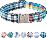 Vista 6 de Unique style paws - Collar para perro, hebilla de metal, diseño de hojas de plátano pintadas, regalo duradero, lindo, para perros pequeños, medianos