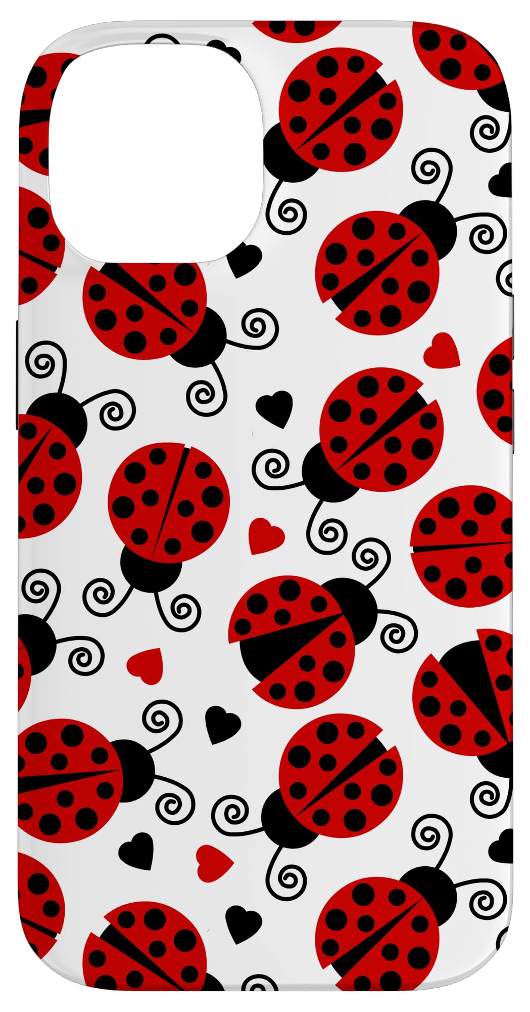 Ladybugs and Hearts Case for iPhone 14
