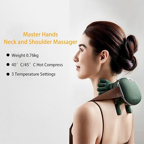 Miniatura 2 de Neck Massager,Bionic Heated Massager,Shiatsu Neck and Back Massager,Cervical Massage for Pain Relief Deep Tissue Massage, Back, Shoulder