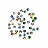 Julie Wang 100PCS 6MM Dragon Eye Glass Cabochons - for Artist Sculpture, Fantasy Crafting, Jewelry Making, DIY Art Supplies Findings